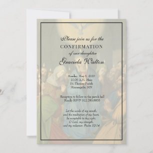 Den katolska Eleganten Sacrament of Confirmation Inbjudningar
