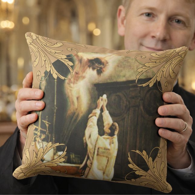 Den katolska heligan för prästårsdagprästvigning kudde (Skapare uppladdad)