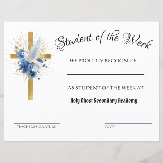 Den katolska Heligan Ghost Guld Kor Achievement (Framsida)