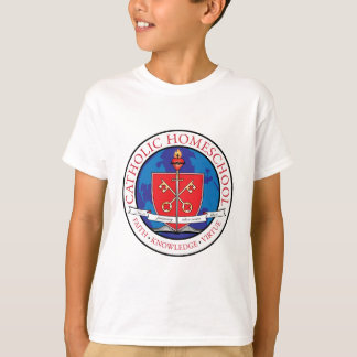 Den katolska Homeschool vapenskölden lurar T-tröja Tee