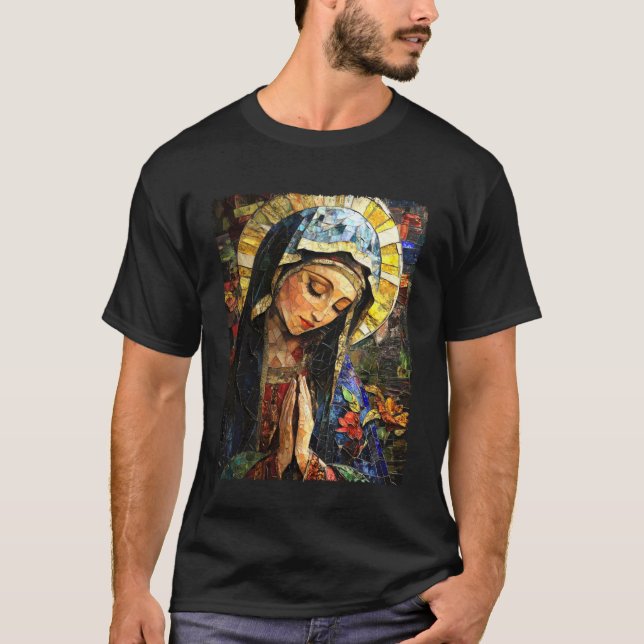 Den katolska jungfru Maria T Shirt (Framsida)