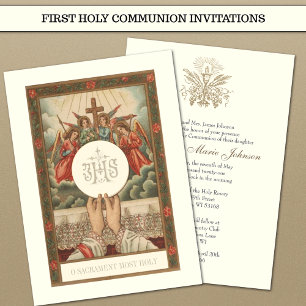 Den katolska kommunföreningen Eucharist Priest Mas Inbjudningar