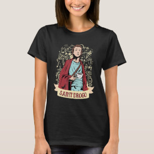 Den katolska patronen Saint Drogo-kaffe T Shirt