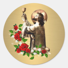 Den katolska prästen Jesus Ro Clergy Heliga Mass Runt Klistermärke