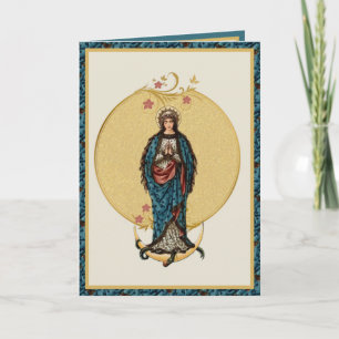 Den katolska Religiösan Blsed Virgin Mary Mor Kort