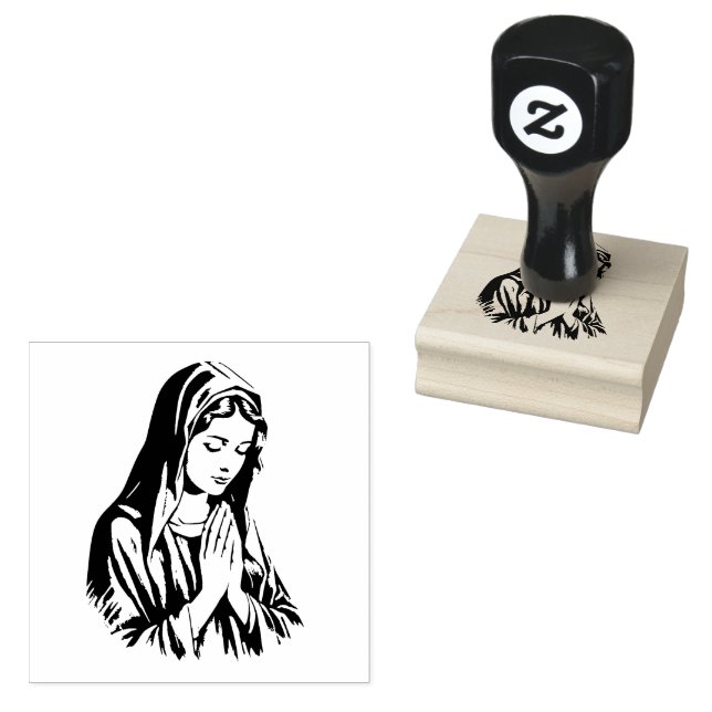 Den katolska Religiösan Blsed Virgin Mor Mary Stämpel (Stämplad)