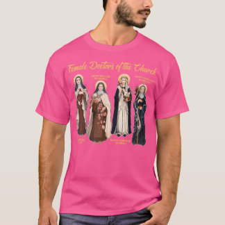 Den katolska Religiösan Christian Female Läkare i T Shirt