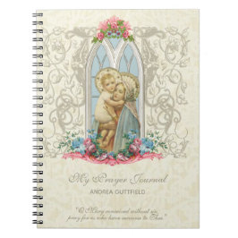 Den katolska Religiösan Virgin Mary Prayer Journal Anteckningsbok