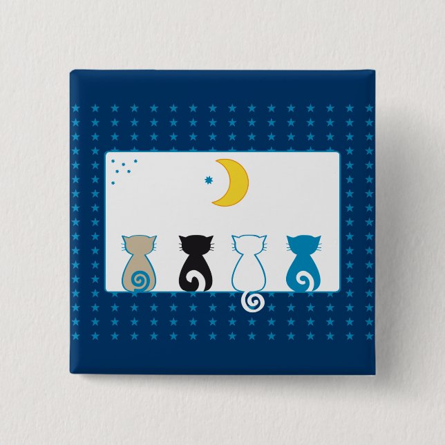Den katter tittar månen knäppas knapp (Framsida)
