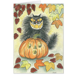 Den kattO lyktan Hälsningskort