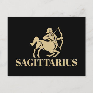 Den kelestiala astrologin Horoscope Sagittarius-si Vykort