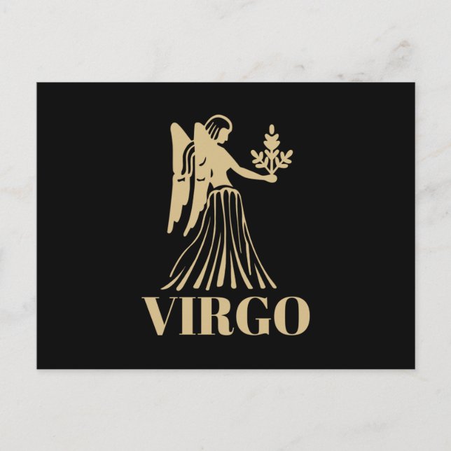 Den kelestiala astrologitecknet Horoscope Våg Vykort (Framsida)