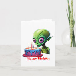 Den kelestialbesökarens födelsedag inbjudan