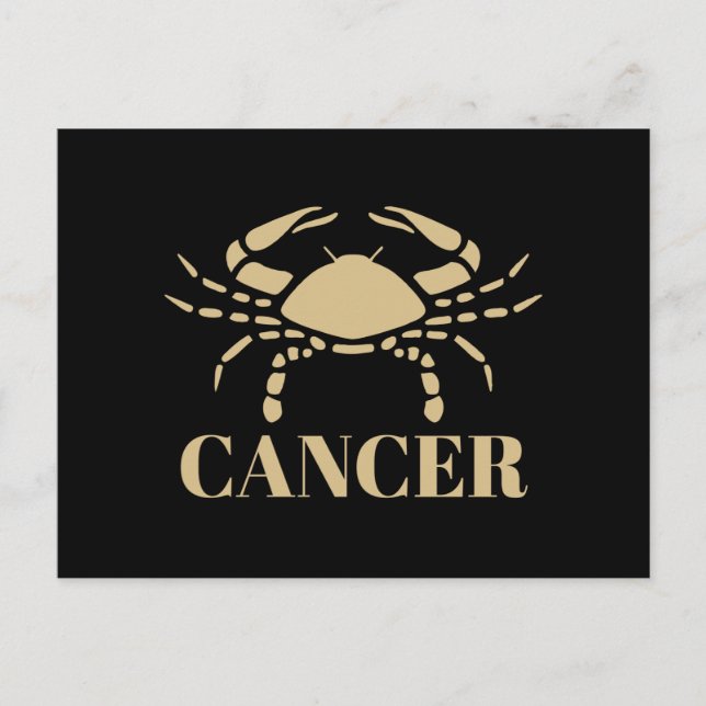Den kelestiella astrologitecknet Horoscope Cancer Vykort (Framsida)