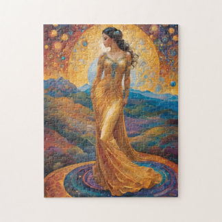 Den kelestiiska fantasiscenen Jigszawa Puzzle Pussel