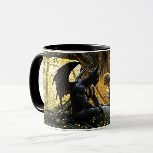 Den kelestiska varelsen ängdemonfantasi mugg (Framsida vänster)