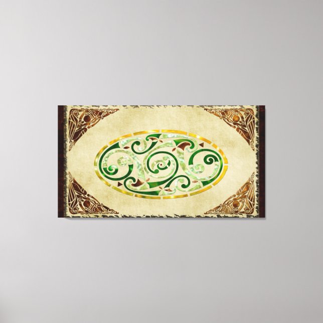 Den keltiska gamla traditionella folkkonsten canvastryck (Framsida)