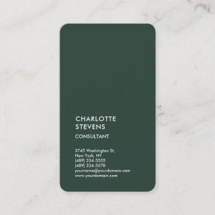 Den keltiska gråa Grönten - minimalistisk Elegant Visitkort