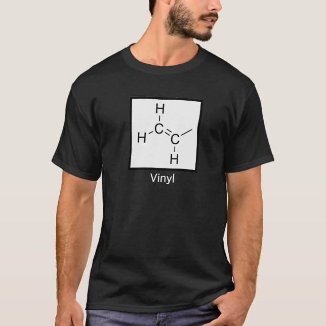 Den kemiska vinylen strukturerar tee shirt (Framsida)