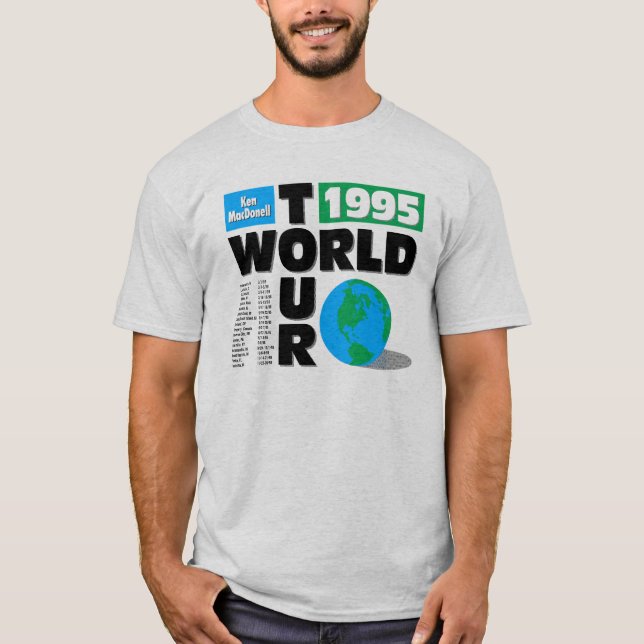 Den Ken MacDonell världen turnerar (1995) T Shirt (Framsida)