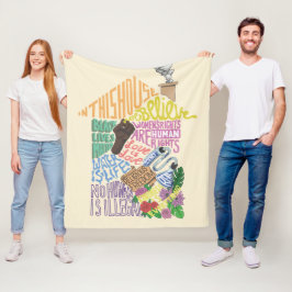 Den Kenji Kimura vänligheten är allt ullfilten Fleecefilt