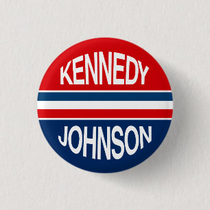 Den Kennedy Johnson 1960 kampanjen knäppas Knapp