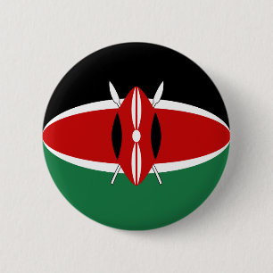 Den Kenya Fisheye flagga knäppas Knapp