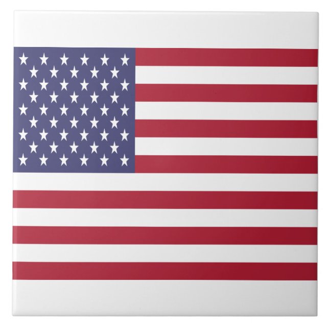 Den keramiska amerikanska flaggan belägger med kakelplatta (Framsidan)