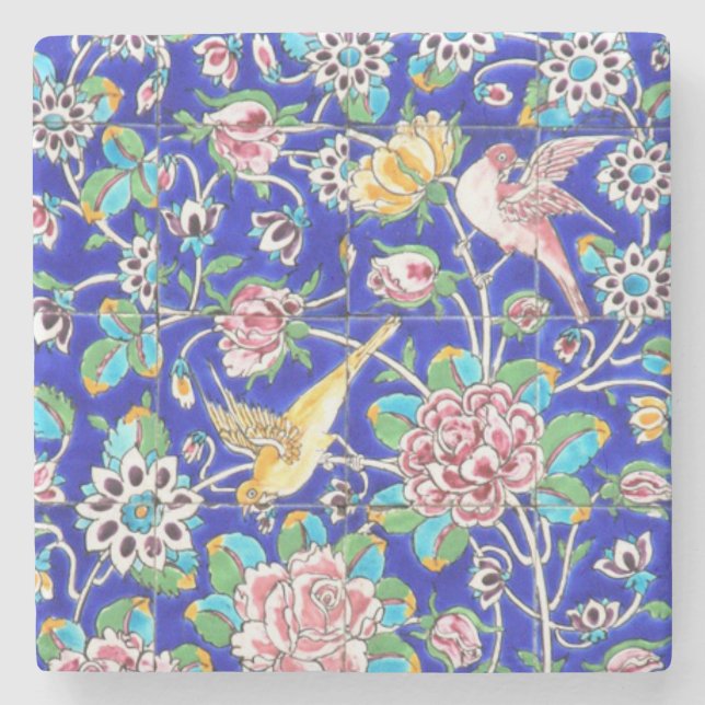 Den keramiska antika europén belägger med tegel stenunderlägg (Framsidan)