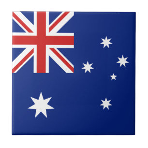 Den keramiska Australien flagga belägger med tege Kakelplatta