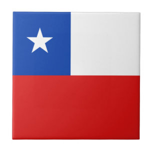 Den keramiska Chile flagga belägger med tegel Kakelplatta