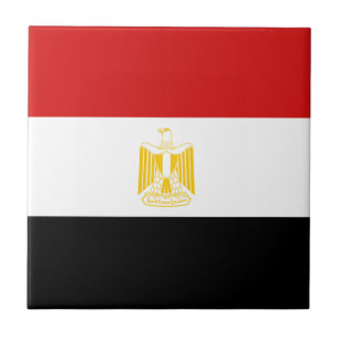 Den keramiska egyptenflagga belägger med tegel kakelplatta