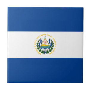 Den keramiska El Salvador flagga belägger med Kakelplatta