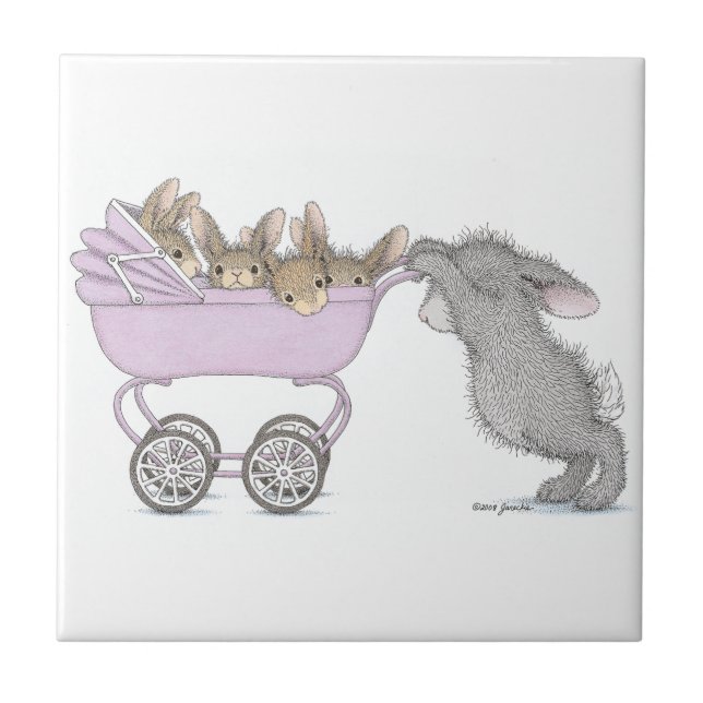 Den keramiska HappyHoppers®en belägger med tegel Kakelplatta (Framsidan)