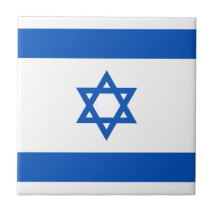 Den keramiska Israel flagga belägger med tegel Kakelplatta