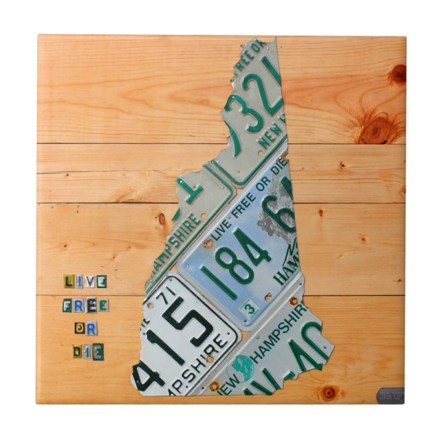 Den keramiska New Hampshire Kakelplatta (Framsidan)