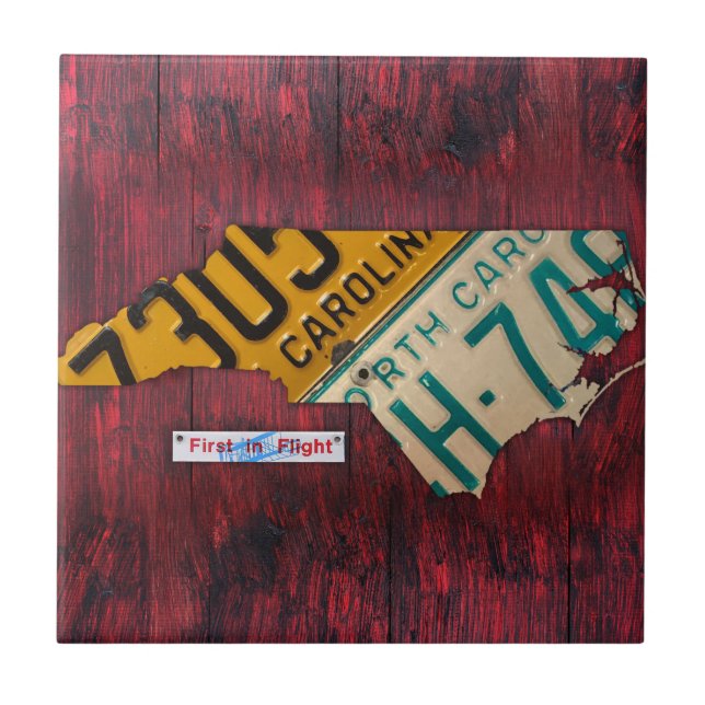 Den keramiska North Carolina Kakelplatta (Framsidan)