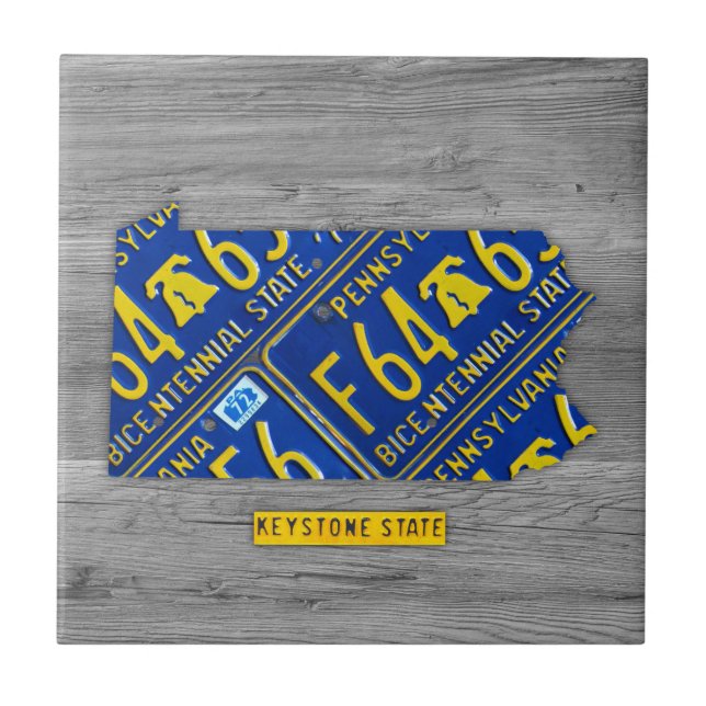Den keramiska Pennsylvania Kakelplatta (Framsidan)