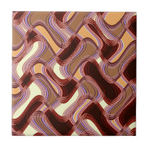 Den keramiska port & persikan belägger med tegel