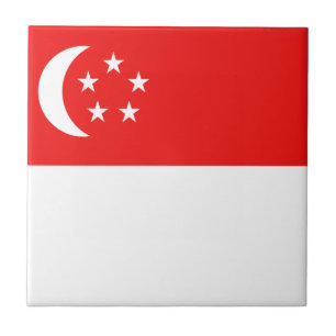 Den keramiska Singapore flagga belägger med tegel Kakelplatta