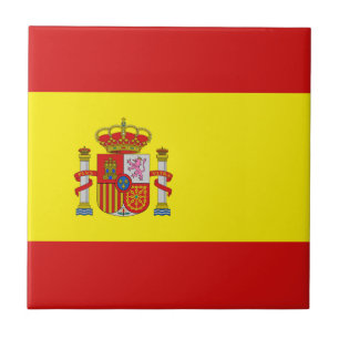 Den keramiska Spanien flagga belägger med tegel Kakelplatta