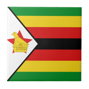Den keramiska Zimbabwe flagga belägger med tegel Kakelplatta