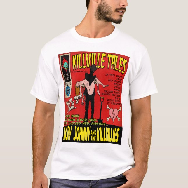Den Killville sagahumorboken täcker T-shirt (Framsida)