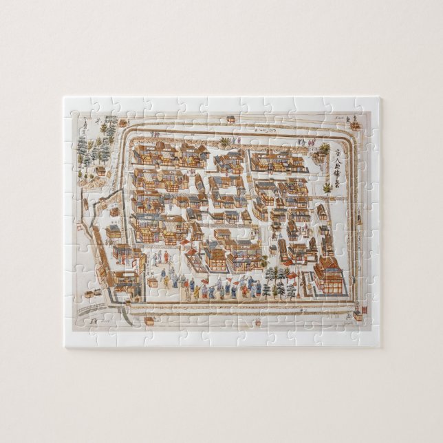 Den kinesiska fabriken i gatan av Teng-chan på Pussel (Horisontell)