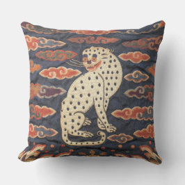 Den kinesiska Leopardkatten i moln kudder Kudde