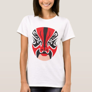 Den kinesiska operan maskerar från den Mascarata Tee