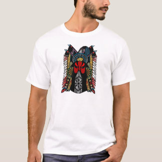 Den kinesiska Peking operan maskerar design T-shirt