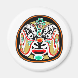Den kinesiska Peking operan maskerar version 2 Magnet