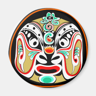 Den kinesiska Peking operan maskerar version 2 Magnet