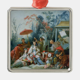 Den kinesiska trädgården, c.1742 julgransprydnad metall